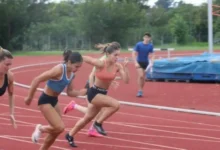 Imagen de la pista de atletismo del Estadio Mario Alberto Kempes