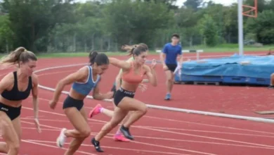 Imagen de la pista de atletismo del Estadio Mario Alberto Kempes
