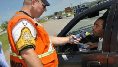 Señal de tránsito en una carretera de Córdoba