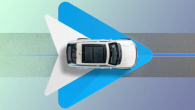 Imagen de un coche con Android Auto en la pantalla