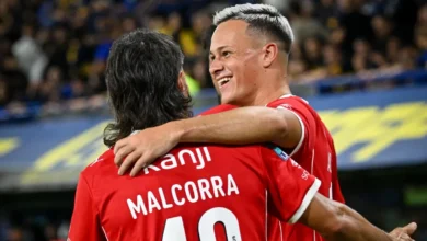 Partido de fútbol entre Boca Juniors e Independiente