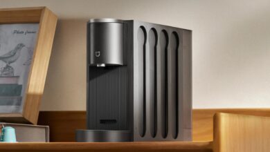Imagen de la Mijia Capsule Coffee Machine de Xiaomi, mostrando su diseño elegante y compacto.