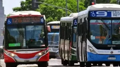 Imagen de un colectivo en la calle