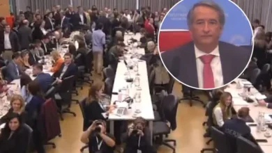 Diputado Nicolás Mayoraz en una reunión de comisiones en Diputados