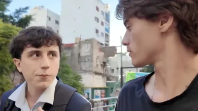 Marco Palazzo, streamer libertario, en la UBA