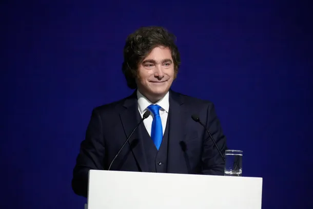 Javier Milei en una conferencia de prensa