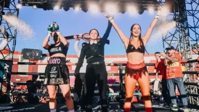 Flor Vigna en el ring, listo para su pelea en Supernova Génesis 2026