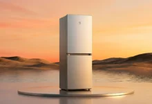 Frigorífico compacto de Xiaomi con diseño minimalista