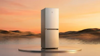 Frigorífico compacto de Xiaomi con diseño minimalista
