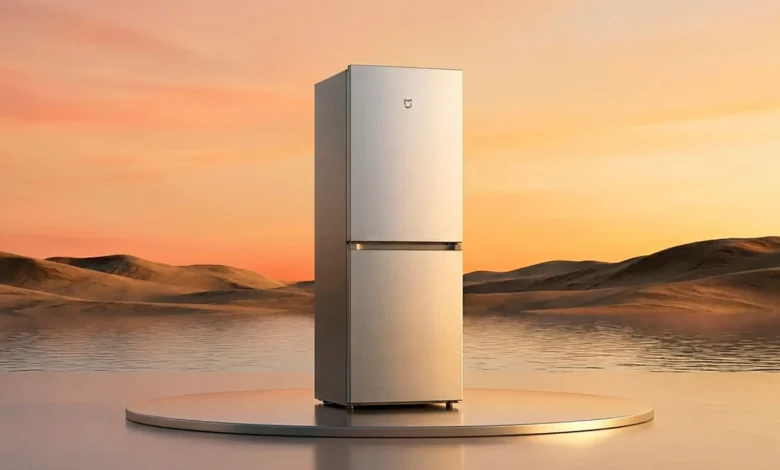 Frigorífico compacto de Xiaomi con diseño minimalista