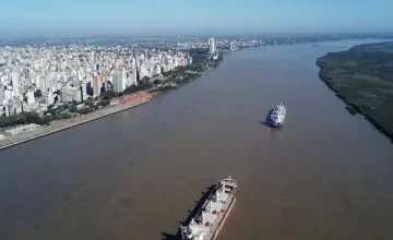 Imagen de la Hidrovía Paraguay-Paraná