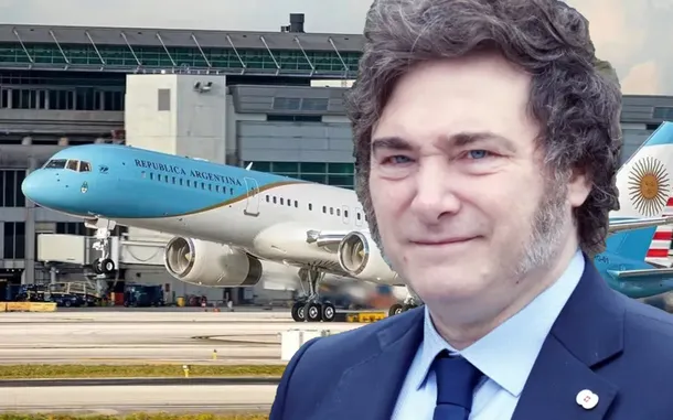 Javier Milei durante su visita a Israel