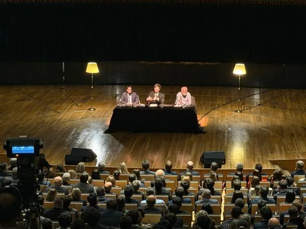 Javier Milei en el Palacio Libertad