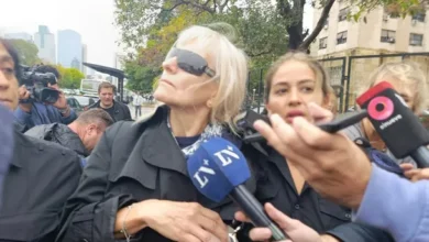 Imagen de la jubilada Beatriz Viegas declarando en Comodoro Py