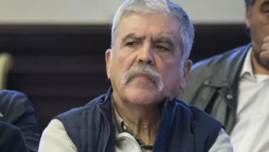 Julio De Vido en una conferencia de prensa