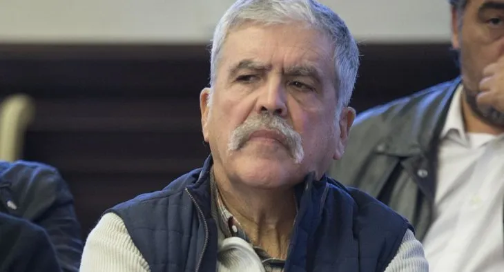 Julio De Vido en una conferencia de prensa