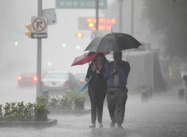 Imagen de lluvias en el Área Metropolitana de Buenos Aires