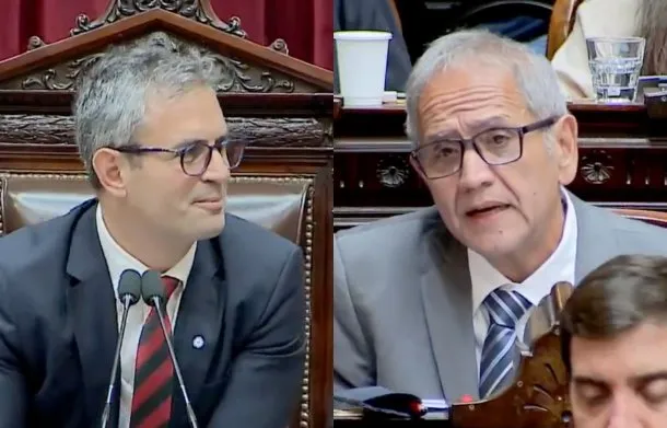 Sergio Palazzo y Martín Menem en la Cámara de Diputados
