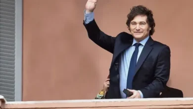 La diputada Marcela Pagano y el presidente Javier Milei