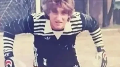 Imagen de un arquero de la selección argentina en acción