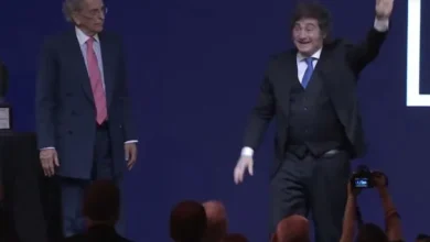 Javier Milei habla en la Fundación Libertad sobre la violencia política