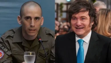 Javier Milei y Nahuel Gallo en Casa Rosada