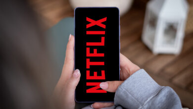Imagen de la aplicación de Netflix en formato vertical
