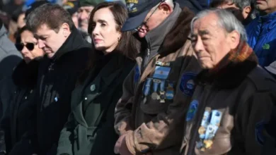 Victoria Villarruel hablando sobre las Islas Malvinas