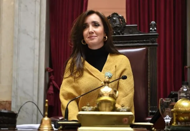 Victoria Villarruel en un acto en homenaje a los veteranos y caídos en la Guerra de Malvinas