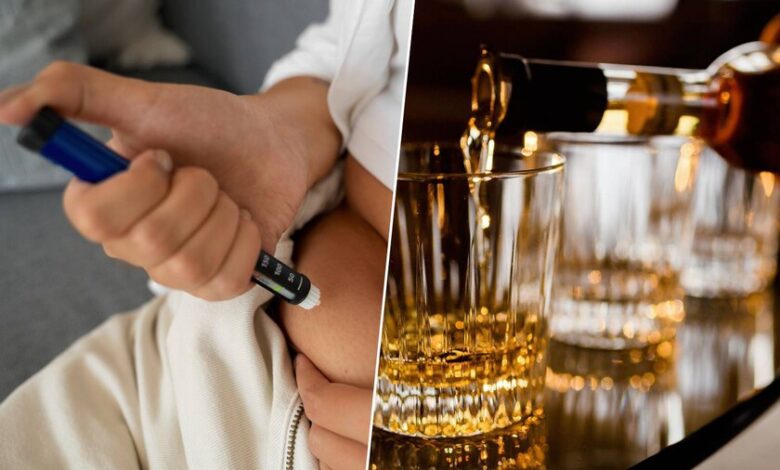 Imagen de una persona rompiendo una botella de alcohol, simbolizando la superación del alcoholismo