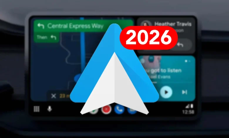 Imagen de la nueva interfaz de Android Auto en un vehículo