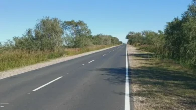 Trabajos de rehabilitación en una ruta provincial de Córdoba