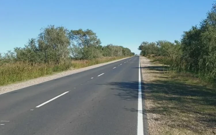 Trabajos de rehabilitación en una ruta provincial de Córdoba