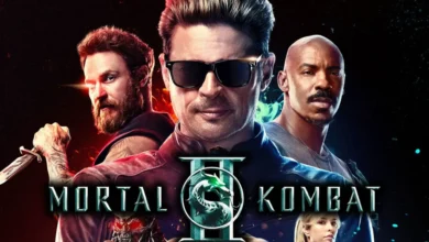Imagen de la película Mortal Kombat 2 con los personajes principales