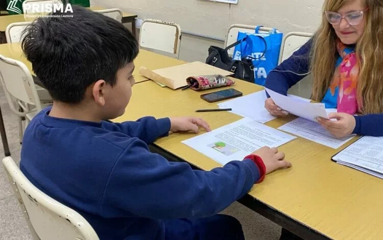 Estudiantes en una escuela de Córdoba