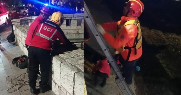 Imagen de La Cañada en Córdoba, con personal de emergencia en el lugar