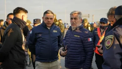Imagen de los controles de seguridad en el peaje Córdoba–Pilar