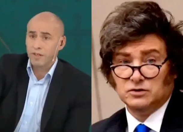 Javier Milei en una conferencia de prensa