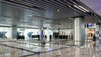 Imagen de la zona de preembarque nacional del Aeroparque Metropolitano Jorge Newbery