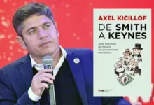 Axel Kicillof en la presentación de su libro