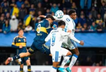 Imagen del partido entre Boca y Cruzeiro