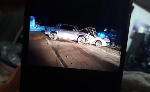 Imagen de un accidente vial en San Vicente