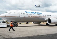 Avión de Copa Airlines en el aeropuerto