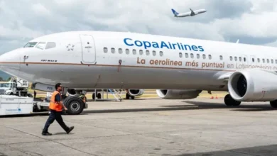 Avión de Copa Airlines en el aeropuerto