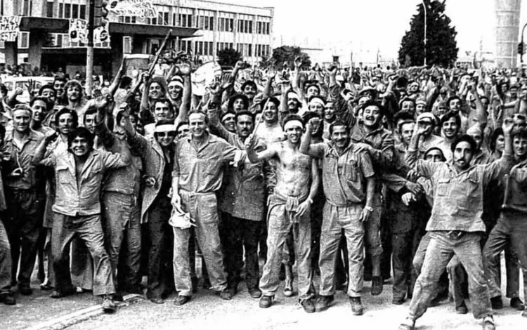 Imagen de una manifestación durante el Cordobazo
