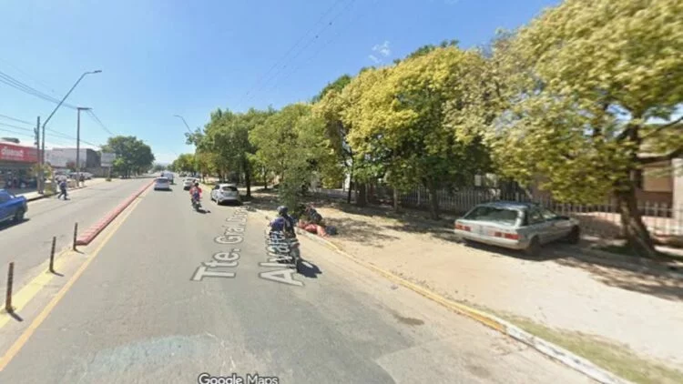Trabajadores de la obra en la calle Martín García