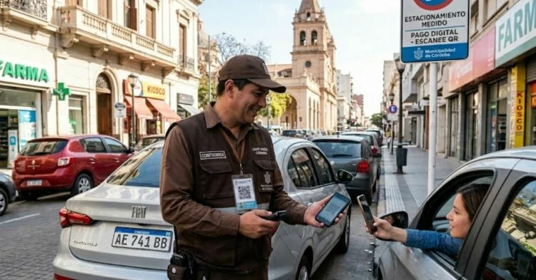 Estacionamiento en Córdoba, aplicación móvil y códigos QR