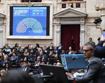 Diputados durante la votación de la Ley Hojarasca