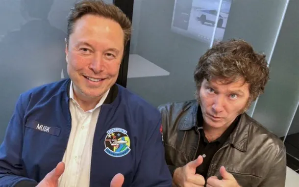 Javier Milei y Elon Musk en una reunión en Austin, Texas