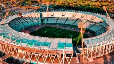 Imagen del Estadio Mario Alberto Kempes lleno de gente para el partido entre River y Belgrano